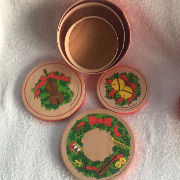 5 Christmas Wood Boxes 1982 Lynn Gates Midwest Importers of Cannon Falls - Picture 6 of 7